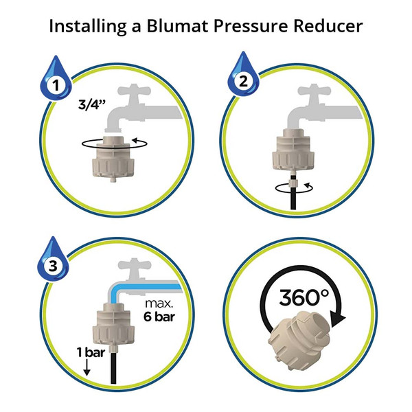 Blumat Standard Pressure Reducer 1bar (15psi) 4